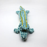 HKM-2631869 Plush Alligator Dog Chew Toy with Sound - 45CM in Blue, Gray, Brown