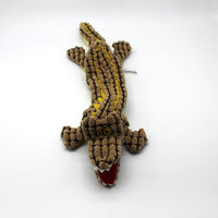 HKM-2631869 Plush Alligator Dog Chew Toy with Sound - 45CM in Blue, Gray, Brown
