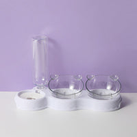 HKM-2632381 Automatic Pet Double Bowl with Fresh Water System and Innovative Sink Partitions