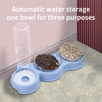 HKM-2632381 Automatic Pet Double Bowl with Fresh Water System and Innovative Sink Partitions