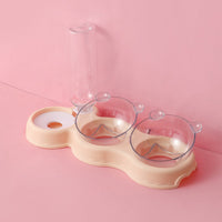 HKM-2632381 Automatic Pet Double Bowl with Fresh Water System and Innovative Sink Partitions