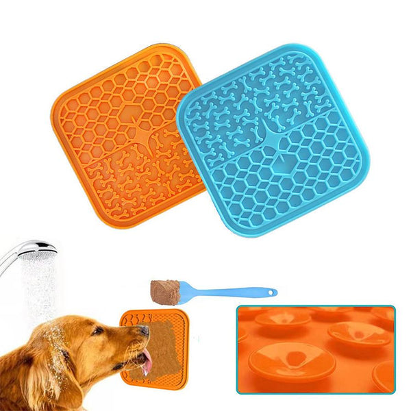 HKM-263251 Silicone Dog Licking Pad for Interactive Feeding – Available in Multiple Colors