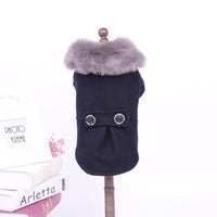 HKM-2632765 Solid Color Pet Clothing for Autumn and Winter - Sizes S to XXL in Black and Gray
