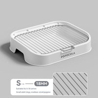 HKM-2633661 Stainless Steel Pet Urinal Potty for Small Dogs with Liquid-Resistant Design