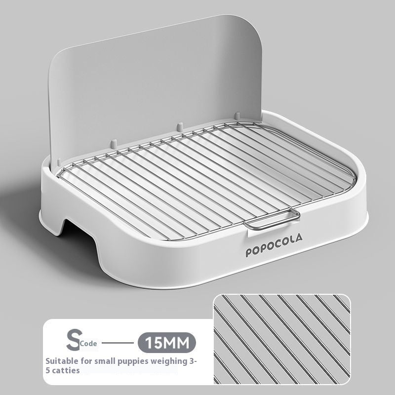 HKM-2633661 Stainless Steel Pet Urinal Potty for Small Dogs with Liquid-Resistant Design
