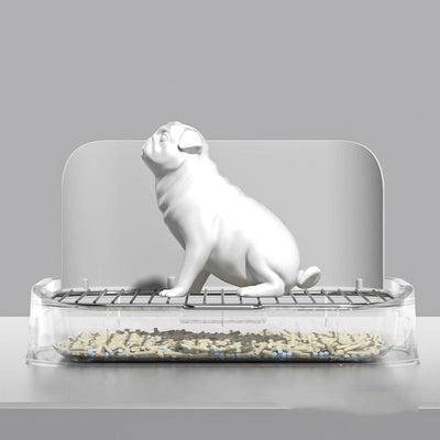 HKM-2633661 Stainless Steel Pet Urinal Potty for Small Dogs with Liquid-Resistant Design
