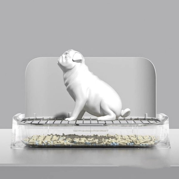 HKM-2633661 Stainless Steel Pet Urinal Potty for Small Dogs with Liquid-Resistant Design