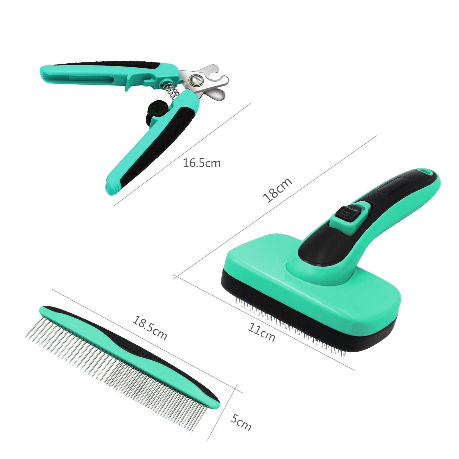 HKM-2633789 Retractable Pet Brush with TPR, ABS, and Stainless Steel Needle for Effective Hair Removal