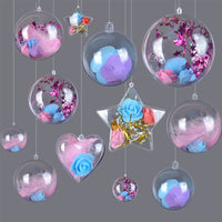 HKM-263379 Colorful Transparent Pendant Balls - Non-Woven Fabric Decorations