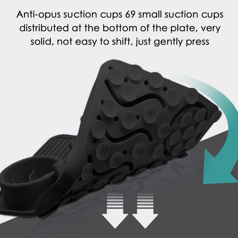 HKM-2634045 Multi-Functional Silicone Pet Licking Mat for Slow Feeding and Outdoor Use