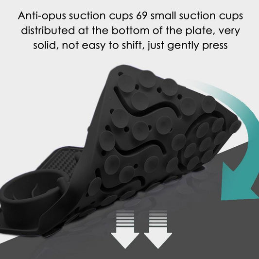 HKM-2634045 Multi-Functional Silicone Pet Licking Mat for Slow Feeding and Outdoor Use