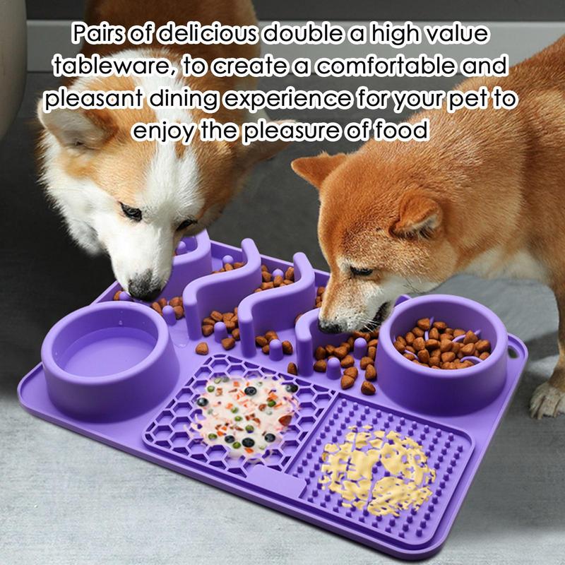 HKM-2634045 Multi-Functional Silicone Pet Licking Mat for Slow Feeding and Outdoor Use