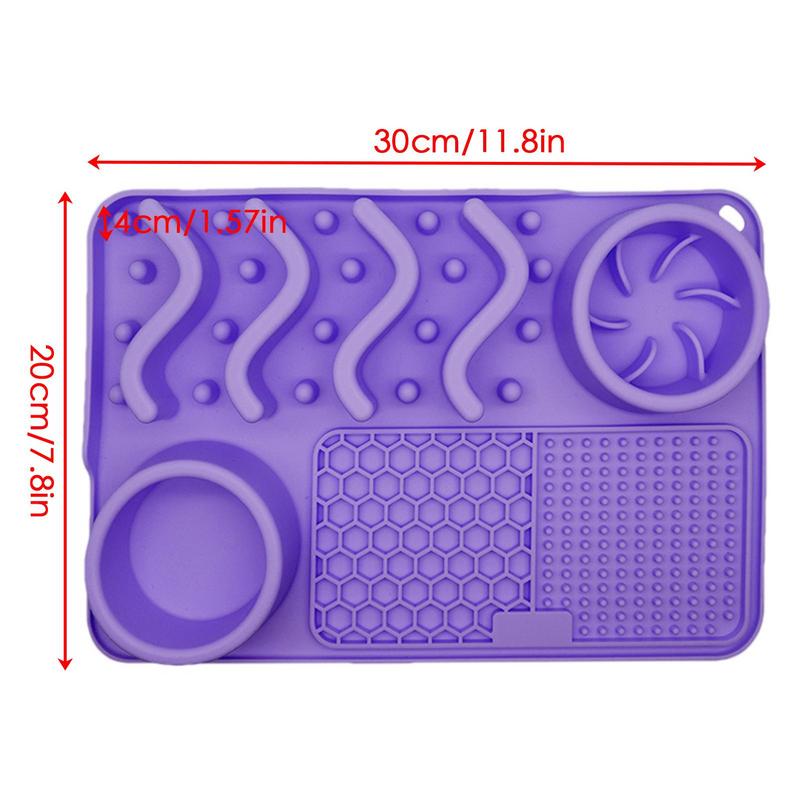 HKM-2634045 Multi-Functional Silicone Pet Licking Mat for Slow Feeding and Outdoor Use