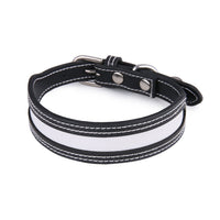 HKM-2634173 Reflective Adjustable Pet Collar with Bell for Cats and Dogs, Color Matching Design - Red and Black, PU Material