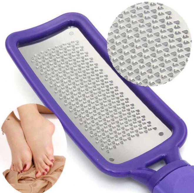 HKM-263507 Stainless Steel Dead Skin Remover Pedicure Tool with Rubber Handle, 28cm x 7cm