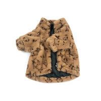 HKM-2636349 Leopard Print Dog Coat for Spring and Autumn, Cotton Material, Japanese and Korean Style
