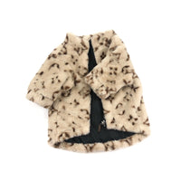 HKM-2636349 Leopard Print Dog Coat for Spring and Autumn, Cotton Material, Japanese and Korean Style