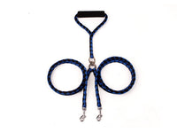 HKM-2637757 Durable Hand-Knitted Double-Ended Dog Leash with Padded Handle for Outdoor Use