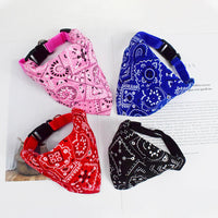 HKM-2639933 Small Dog/Cat Polyester Triangle Scarf Collar - Pink, Black, Dark Blue, Bright Red