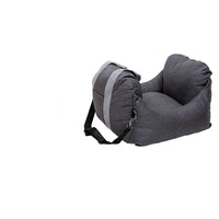 HKM-2640189 Multifunctional Car Kennel Seat Cushion for Pets Up to 10kg, Available in Gray and Brown