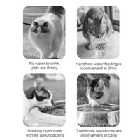HKM-2641213 Portable 2-in-1 Pet Water Bottle and Food Container - Leak-Proof Hydration Solution for Cats and Dogs