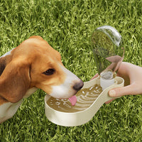 HKM-2641213 Portable 2-in-1 Pet Water Bottle and Food Container - Leak-Proof Hydration Solution for Cats and Dogs