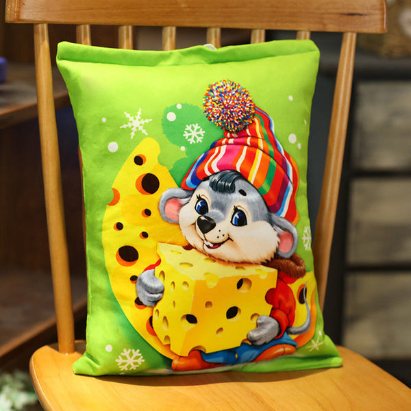 HKM-264211 Personalized Plush Food-Themed Toy Pillow - Super Soft and Cozy for Youth