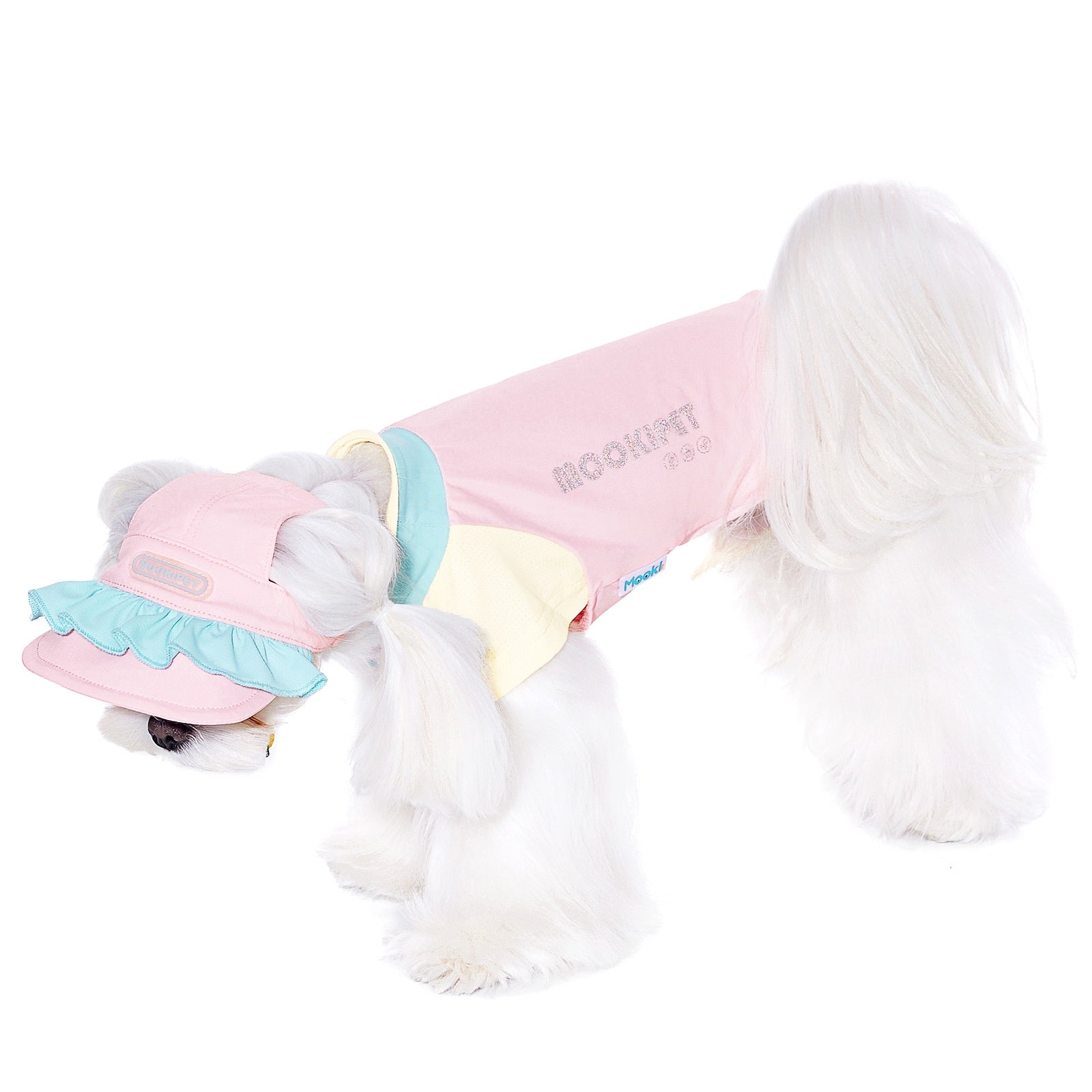 HKM-2642493 Casual Pink Dog Clothes for Small Bichon Schnauzers in Multiple Sizes