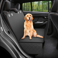 HKM-2642749 Pet Isolation Pad for Rear Car Seat - Black & Yellow Dog Mat