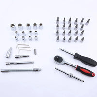 HKM-264275 46-in-1 Mechanic Socket Wrench Tool Set for Car, Motorcycle, and Bicycle Repair