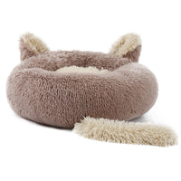 HKM-2643773 Cozy Cloth Rabbit Pet Nest Dog Bed in Various Colors and Sizes