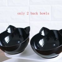 HKM-2643901 Transparent Cat Bowl with Inclined Design for Easy Eating and Comfort