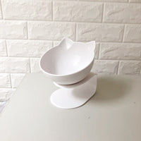 HKM-2643901 Transparent Cat Bowl with Inclined Design for Easy Eating and Comfort