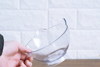 HKM-2643901 Transparent Cat Bowl with Inclined Design for Easy Eating and Comfort