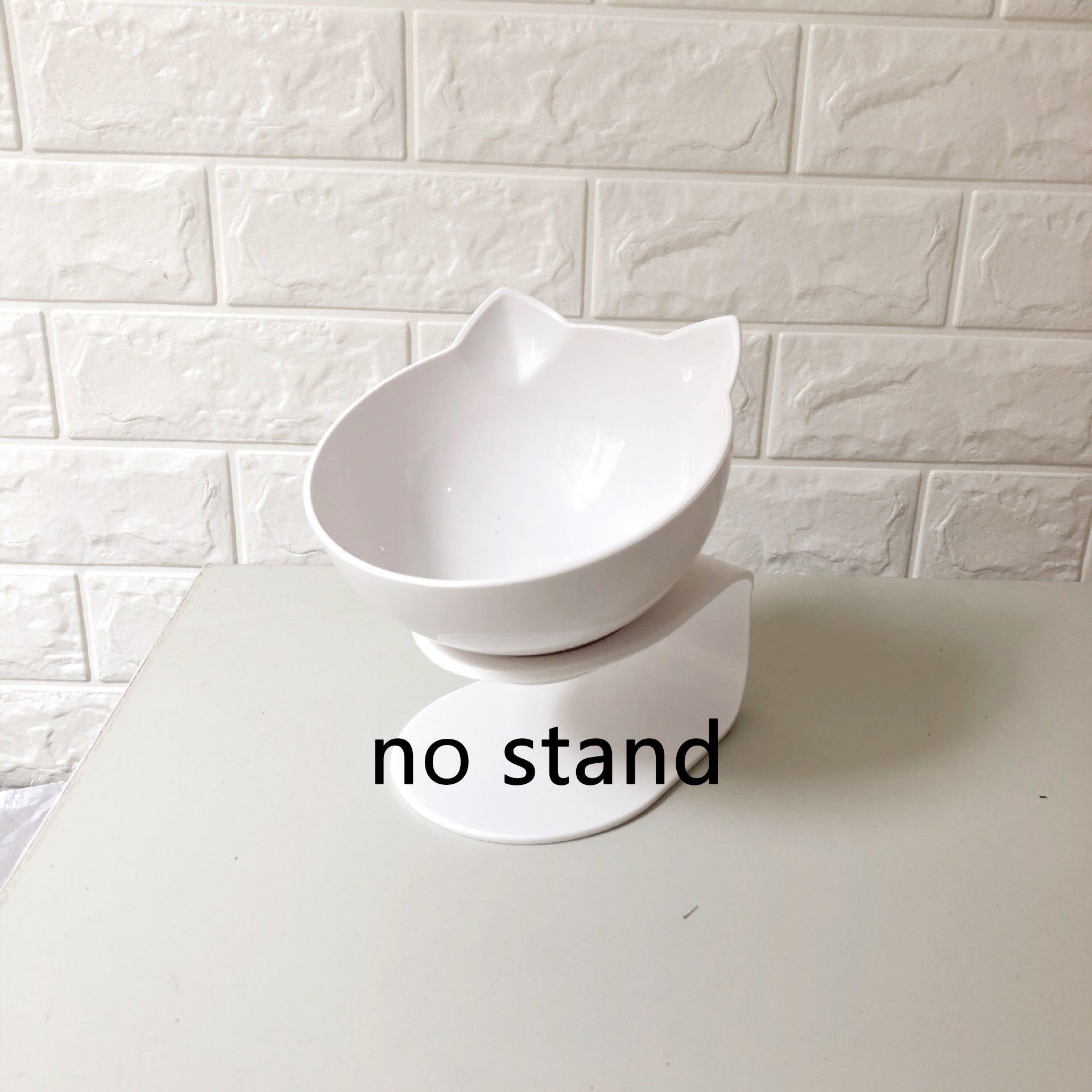 HKM-2643901 Transparent Cat Bowl with Inclined Design for Easy Eating and Comfort