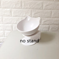 HKM-2643901 Transparent Cat Bowl with Inclined Design for Easy Eating and Comfort