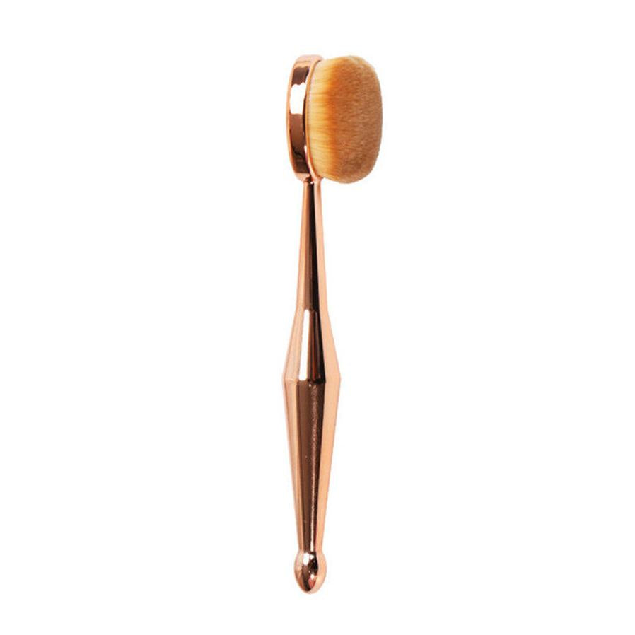 HKM-264467 Toothbrush Style Foundation Brush with Man-Made Fiber Bristles and Portable Plastic Handle
