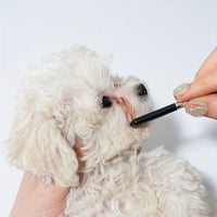 HKM-2645181 Pet-Friendly Eye Grooming Brush with Soft Tear Stain Remover and Ambidextrous Design for Dogs and Cats