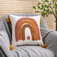 HKM-264531 Bohemian Lap Velvet Cushion Cover - 45x45cm, Polyester & Cotton, Various Colors
