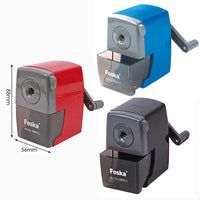 HKM-264531 Metal and Plastic Manual Desk Pencil Sharpener for Office, Home, and School