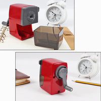 HKM-264531 Metal and Plastic Manual Desk Pencil Sharpener for Office, Home, and School