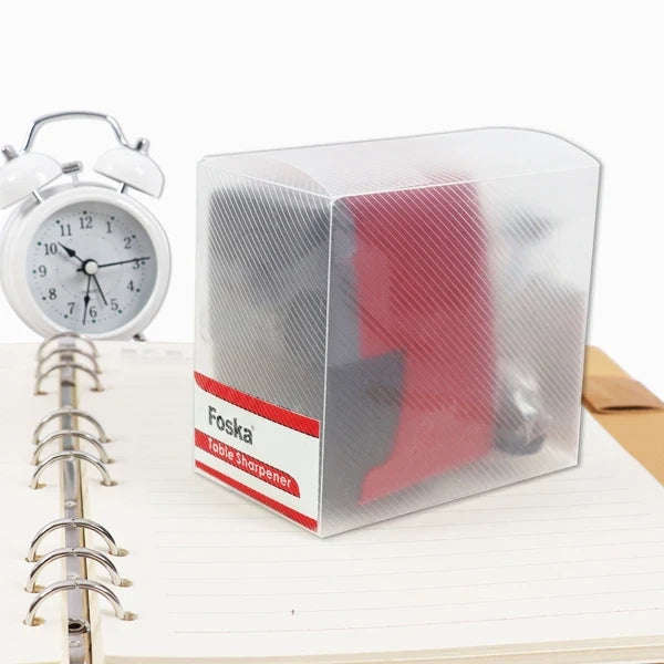 HKM-264531 Metal and Plastic Manual Desk Pencil Sharpener for Office, Home, and School