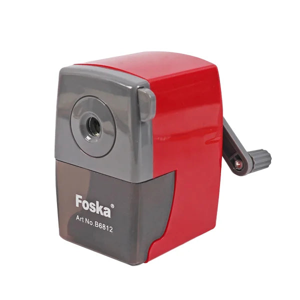 HKM-264531 Metal and Plastic Manual Desk Pencil Sharpener for Office, Home, and School