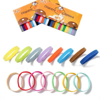 HKM-2645693 Colorful Newborn Pet ID Bands - Pack of 20 Polyester Collars in Various Sizes