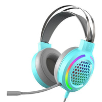 HKM-264595 RGB Gaming Headset with 50mm Driver and All-Directional Microphone, Comfortable Protein Memory Cushion, USB Interface
