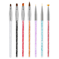 HKM-264723 Rhinestone Nail Art Drawing Pens - Set of 7 for Creative Nail Designs