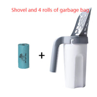 HKM-2647485 Large Capacity Portable Cat Litter Scoop with Removable Washable Design and 4 Rolls of Garbage Bags