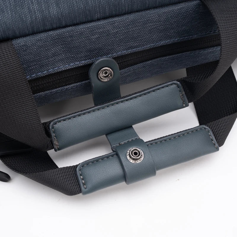 HKM-264787 Genuine Leather Laptop Shoulder Bag for Business and Office Use