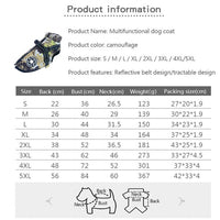 HKM-2648125 Waterproof Reflective Forest Green Cotton-Padded Jacket for Large Dogs