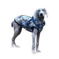 HKM-2648125 Waterproof Reflective Forest Green Cotton-Padded Jacket for Large Dogs